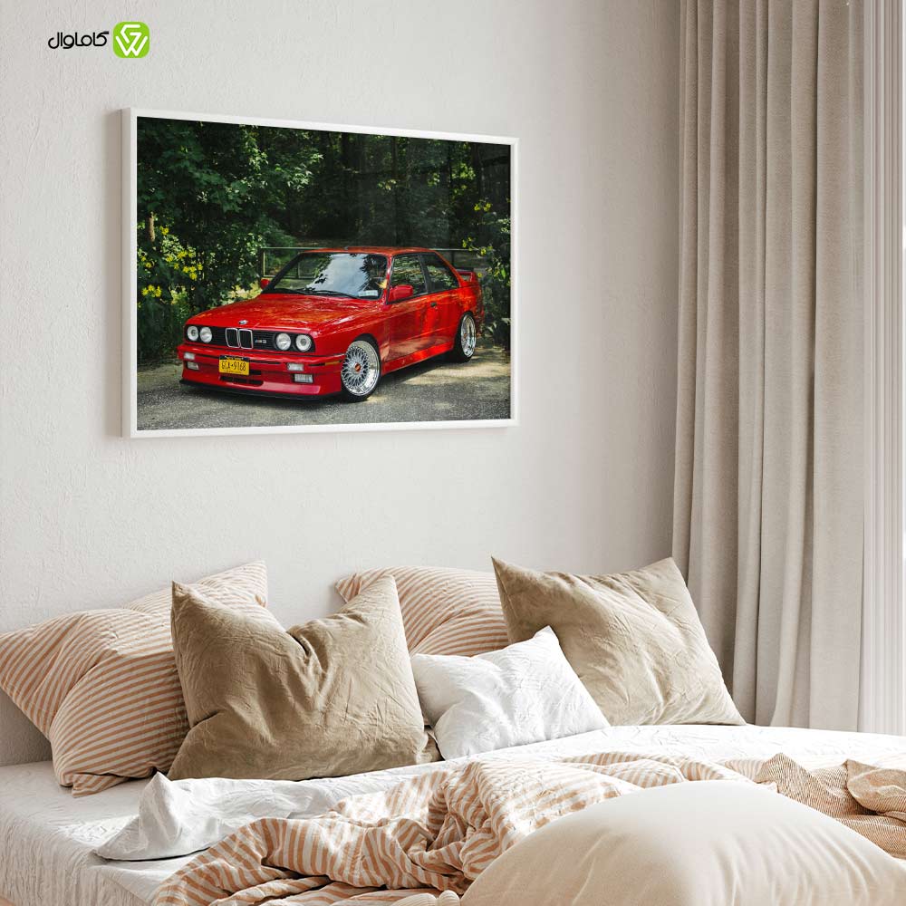 تابلو دکوراتیو مدل ماشین BMW classic کد c007