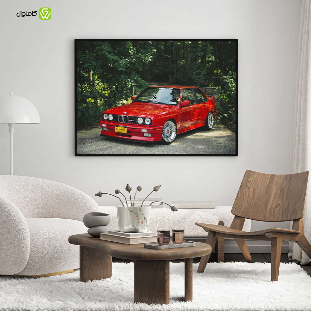 تابلو دکوراتیو مدل ماشین BMW classic کد c007