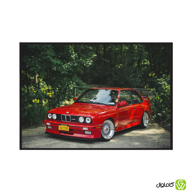 تابلو دکوراتیو مدل ماشین BMW classic کد c007