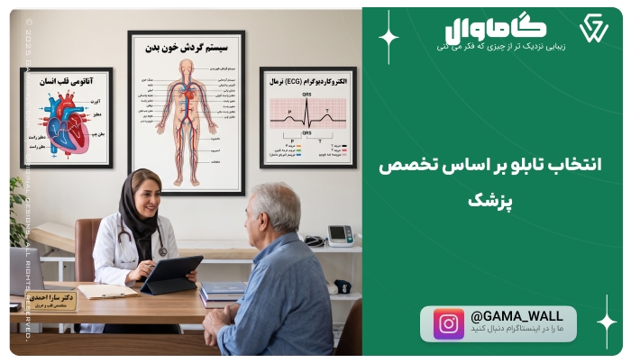 انتخاب تابلو بر اساس تخصص پزشک
