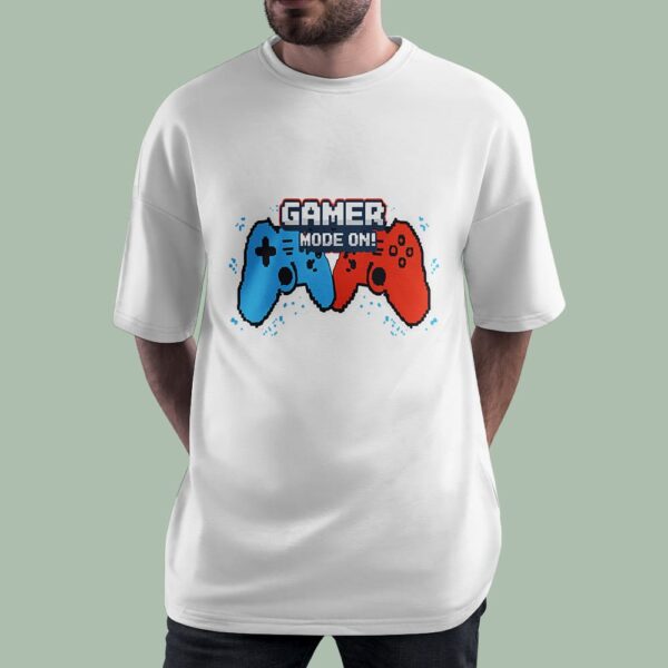خرید تیشرت گیمینگ طرح Gamer Mode On- گاماوال