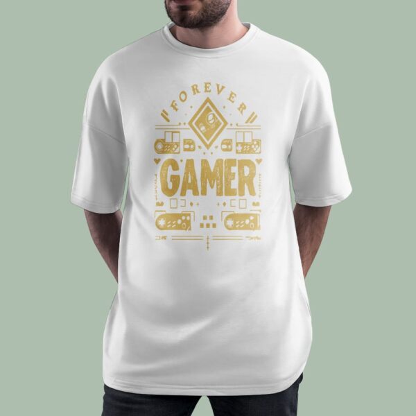 خرید تیشرت گیمینگ طرح Forever Gamer- گاماوال