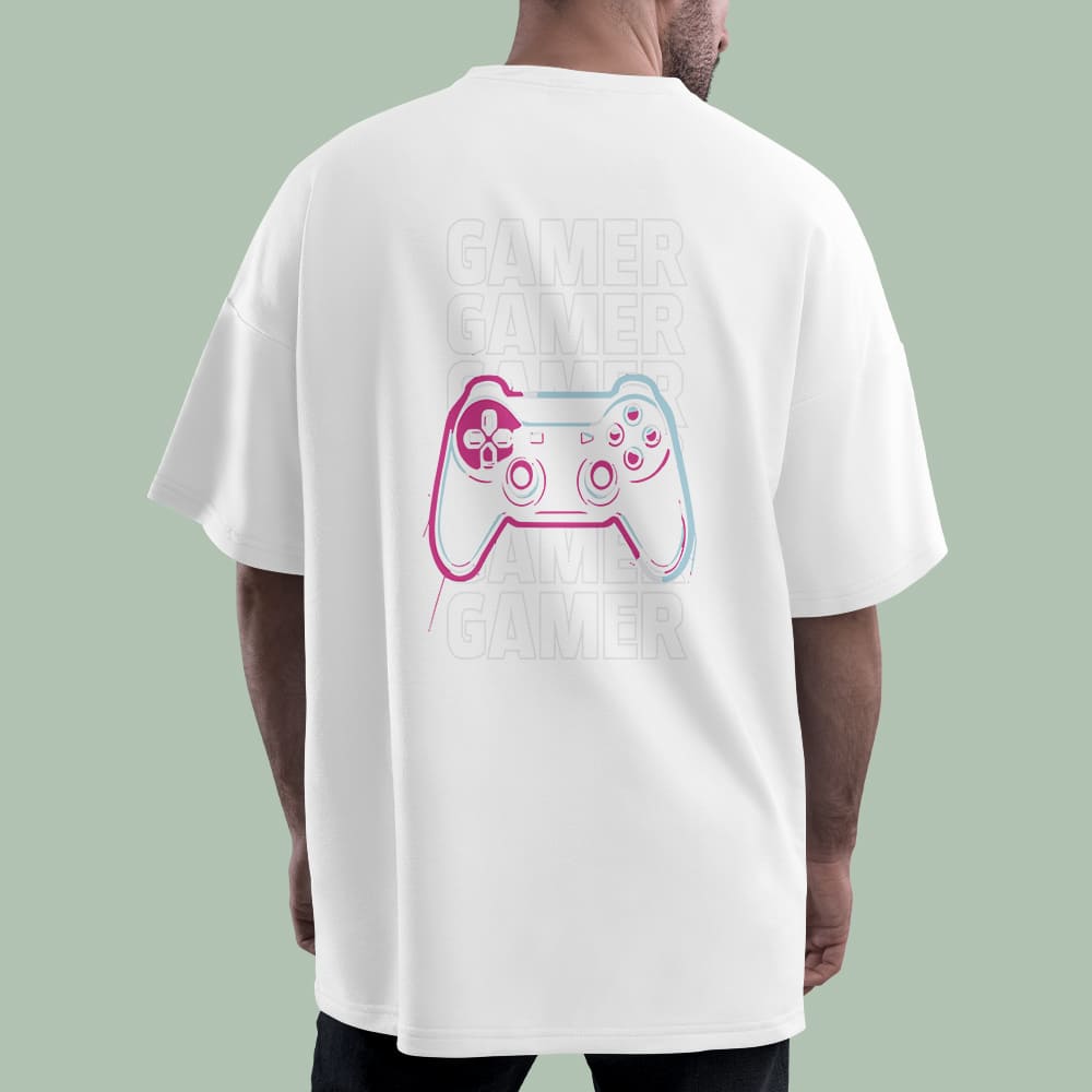 خرید تیشرت گیمینگ طرح Gamer و دسته بازی- گاماوال