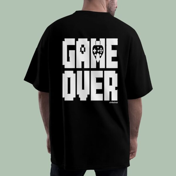 خرید تیشرت گیمینگ تایپوگرافی طرح Game Over- گاماوال