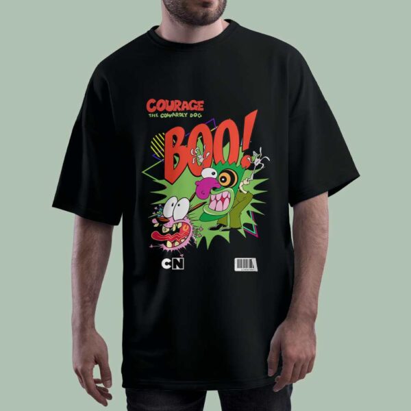 خرید تیشرت طرح کوریج سگ ترسو BOO - ca95