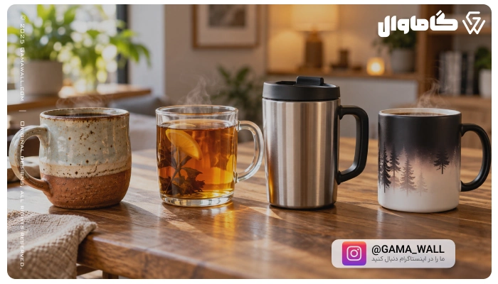 تفاوت ماگ سرامیکی، شیشهای، استیل و حرارتی؛ کدام بهتر است؟