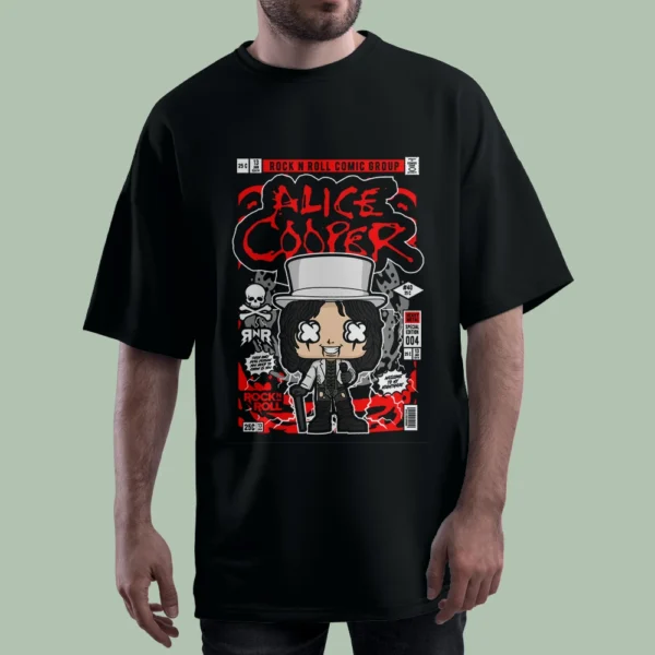 خرید تیشرت ROCK N ROLL COMIC کد T-shirt-f03