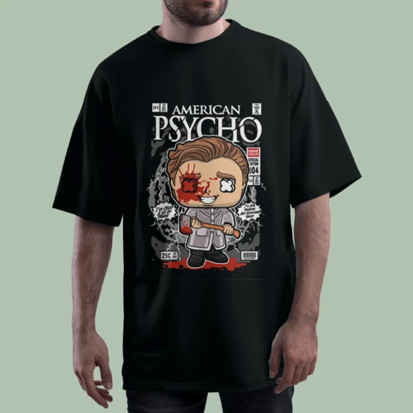 خرید تیشرت AMERICAN PSYCHO کد T-shirt-f05