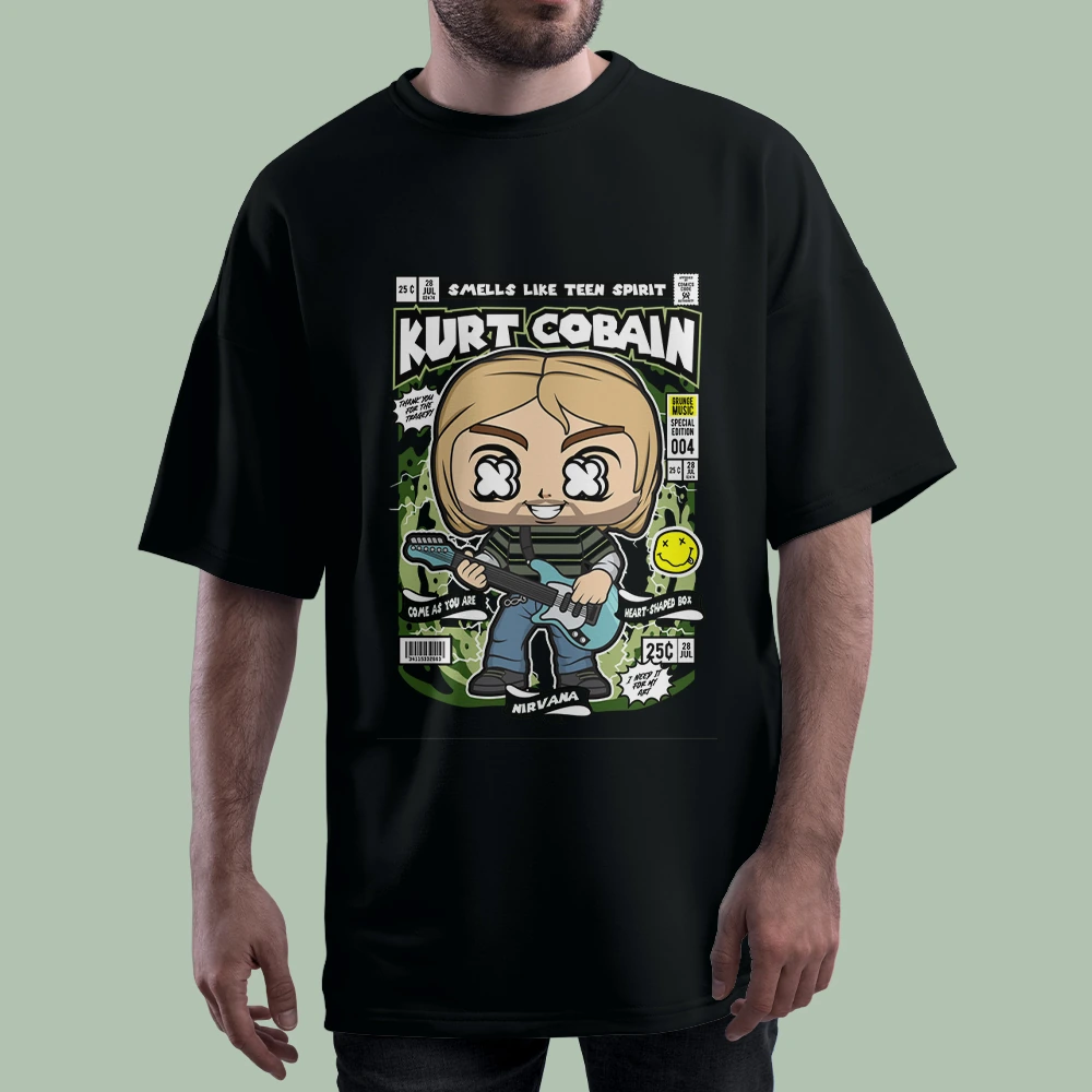 خرید تیشرت SMELLS LIKE TEEN SPIRIT KURT کد T-shirt-f106- گاماوال