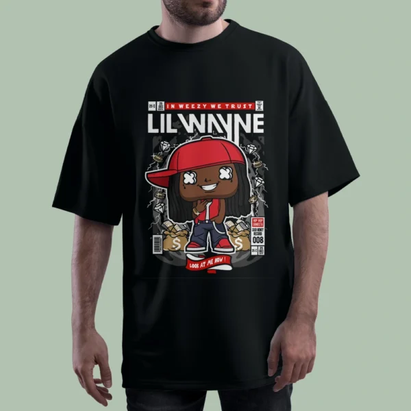 خرید تیشرت IN WEEZY WE TRUST LIL کد T-shirt-f114