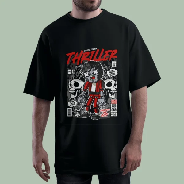 خرید تیشرت MICHAEL JACKSON THRILLER کد T-shirt-f134