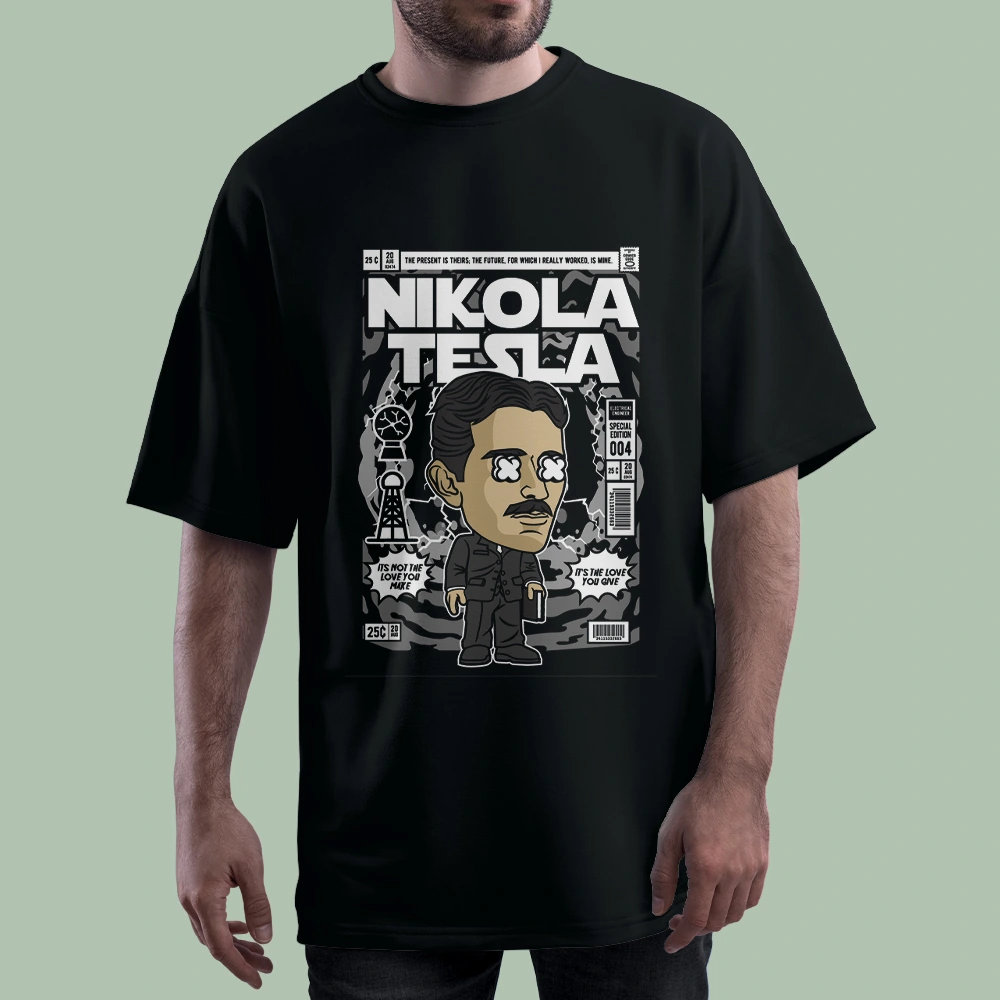 خرید تیشرت NIKOLA TESLA کد T-shirt-f145