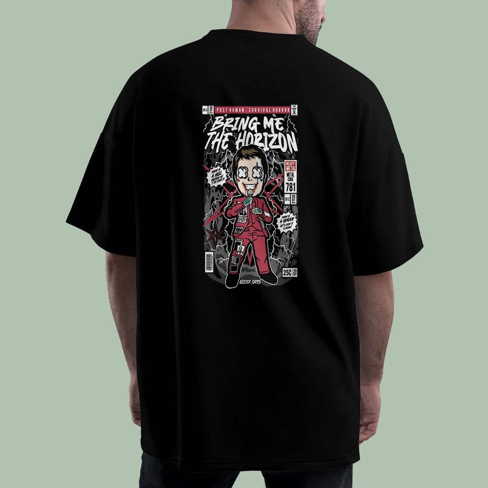 خرید تیشرت POST HUMAN کد T-shirt-f148- گاماوال