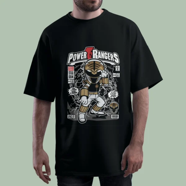 خرید تیشرت Power Rangers White Ranger کد T-shirt-f154