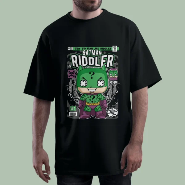 خرید تیشرت TRY TO FIND MY RIDDLES BATMAN کد T-shirt-f17