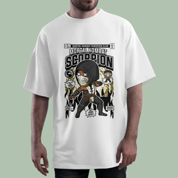 خرید تیشرت MORTAL KOMBAT SCORPION CLUB کد T-shirt-f171