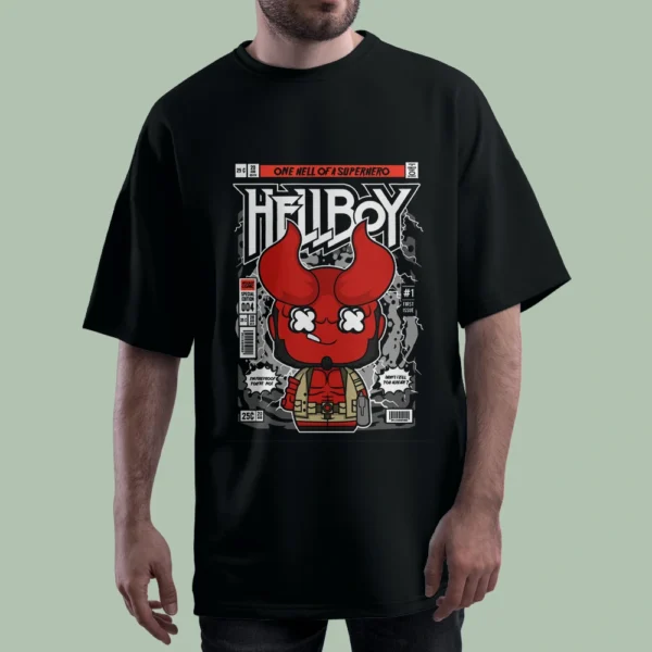 خرید تیشرت ONE HELL OF A SUPERHERO کد T-shirt-f78