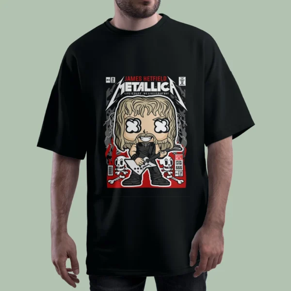 خرید تیشرت JAMES HETFIELD METALLICA کد T-shirt-f88