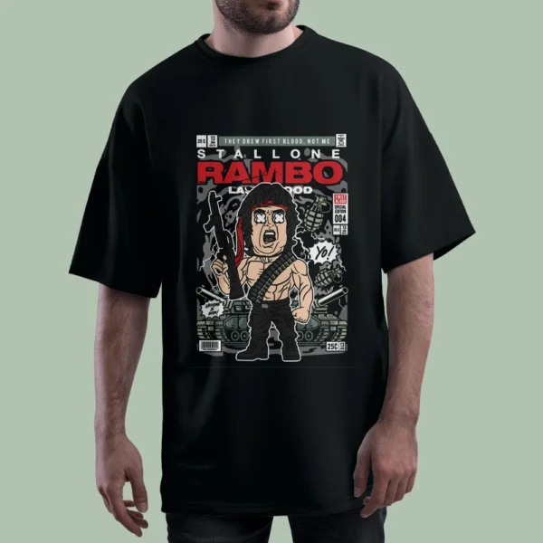 خرید تیشرت THEY DREW FIRST BLOOD کد T-shirt-f91